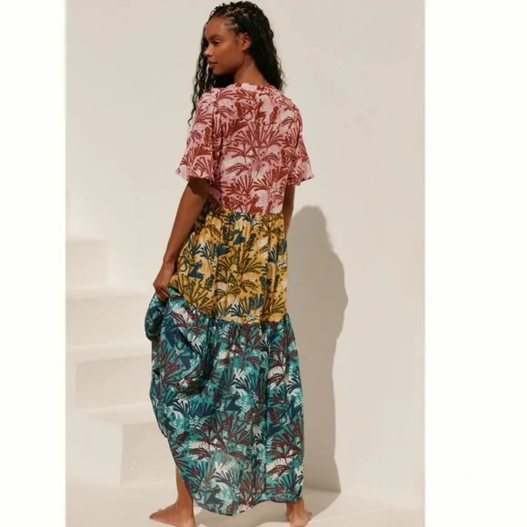 NWT Anthropologie The Kallie Flowy Relaxed Fit Maxi Dress, M - Picture 2 of 10